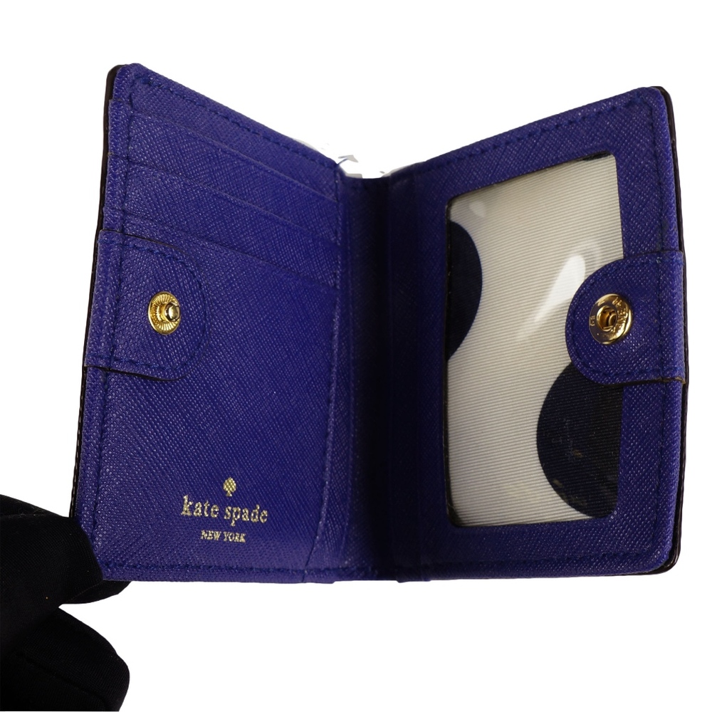 KATE SPADE NEW YORK LEATHER COMPACT WALLET - Picture 4 of 7